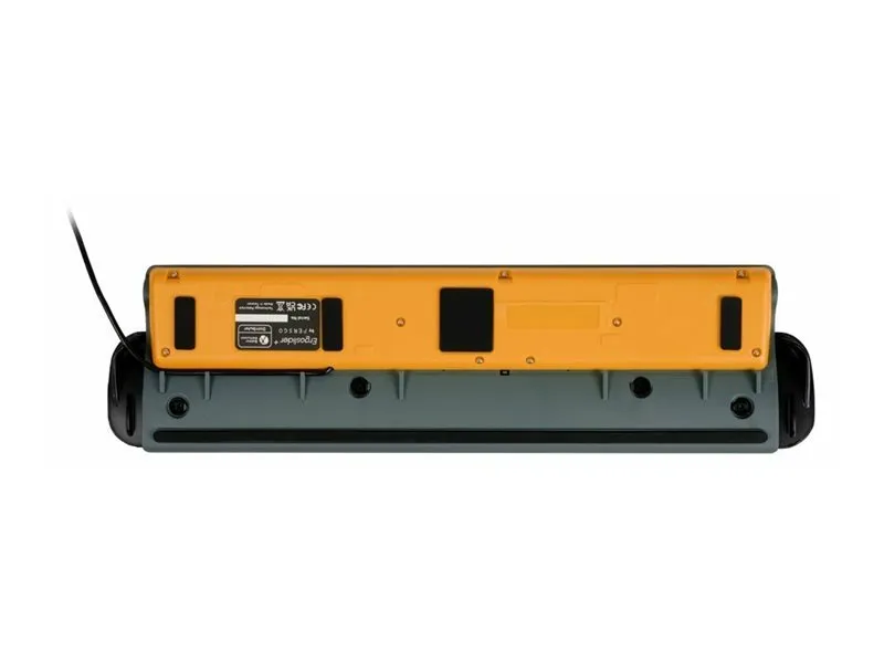 Bakker Elkhuizen ErgoSlider Plus - Central pegeenhed - ergonomisk - universel - højre- og venstrehåndet - laser - 5 knapper - kablet - USB - sort, mørkegrå, gul