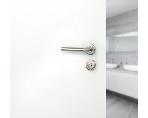 WC sleutel rozet set roestvrij staal