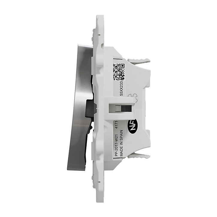 Mécanisme commande VMC 2 boutons Schneider Electric Odace aluminium