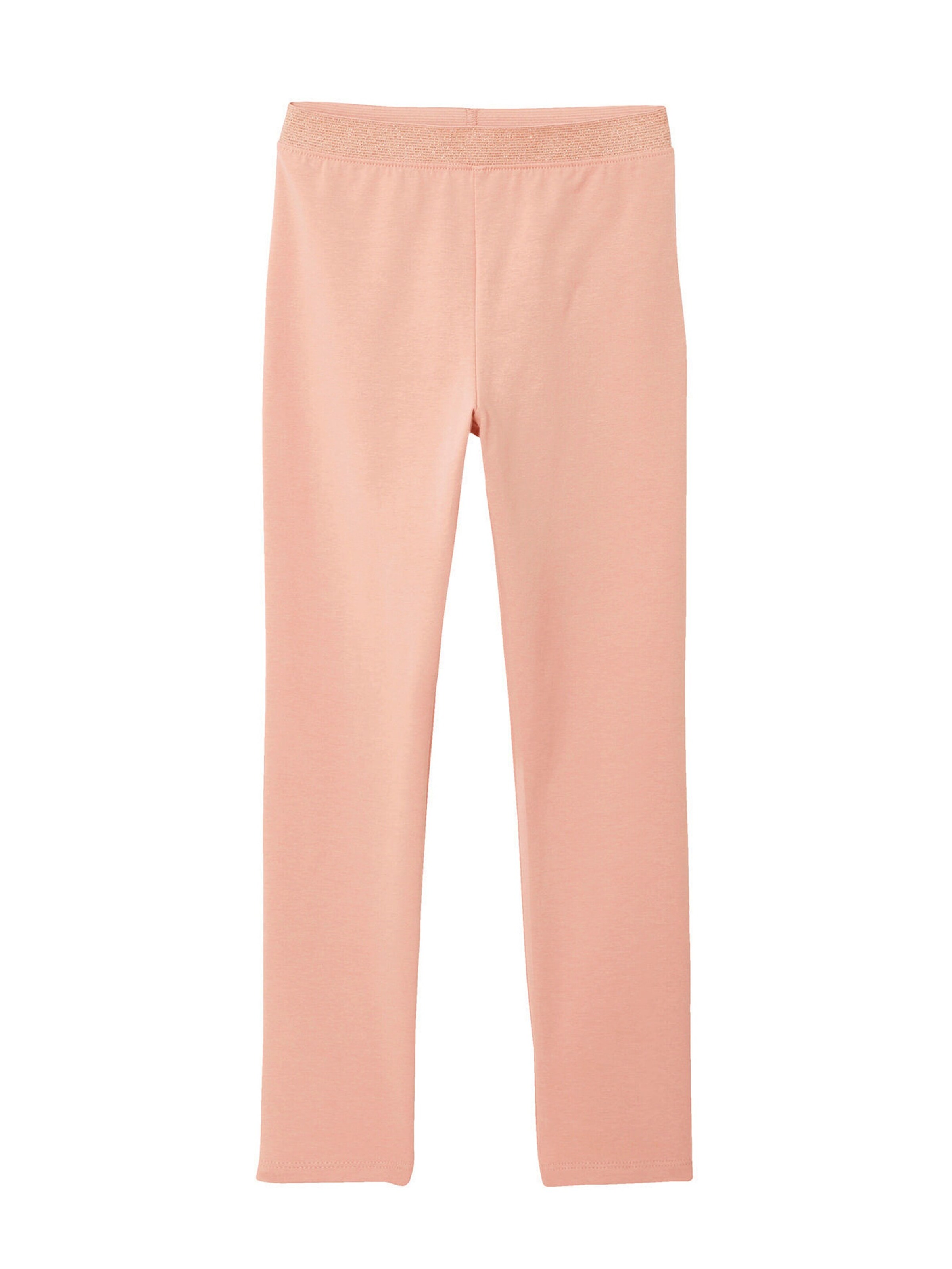 Vertbaudet Mädchen Leggings, Bund in Metallic-Optik BASIC rosa