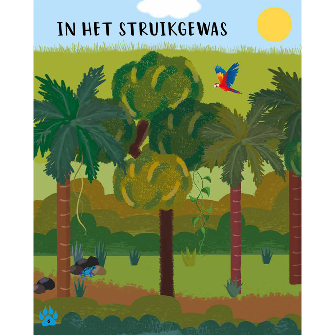 uitgeverij rebo activiteitenboek met stickers - jungle - 1000 stickers