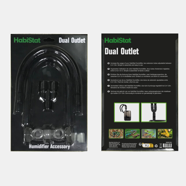 Habistat Humidifier Dubbele Uitgang | splitter