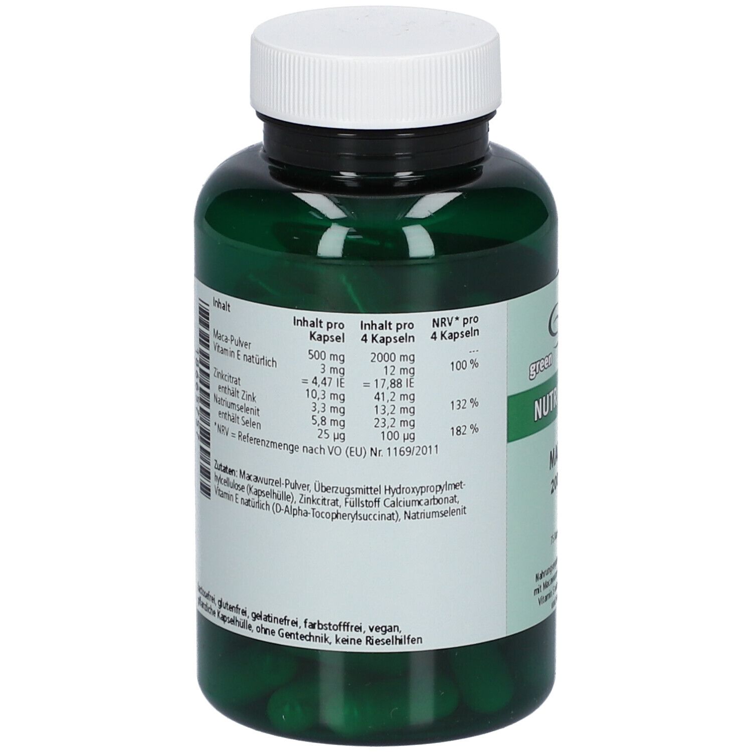 green line NUTRITHEKE MACA 2002