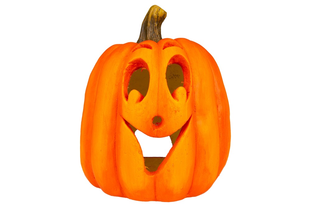 Citrouile halloween en magnésium -25x25xh32cm