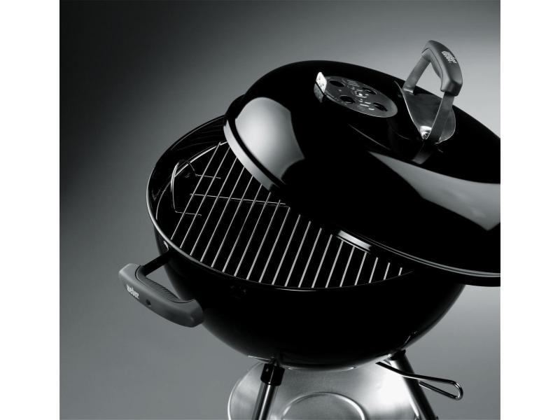 Weber Holzkohlegrill Original Kettle 57 cm Black Holzkohlegrill mit Grillstand, Schwarz