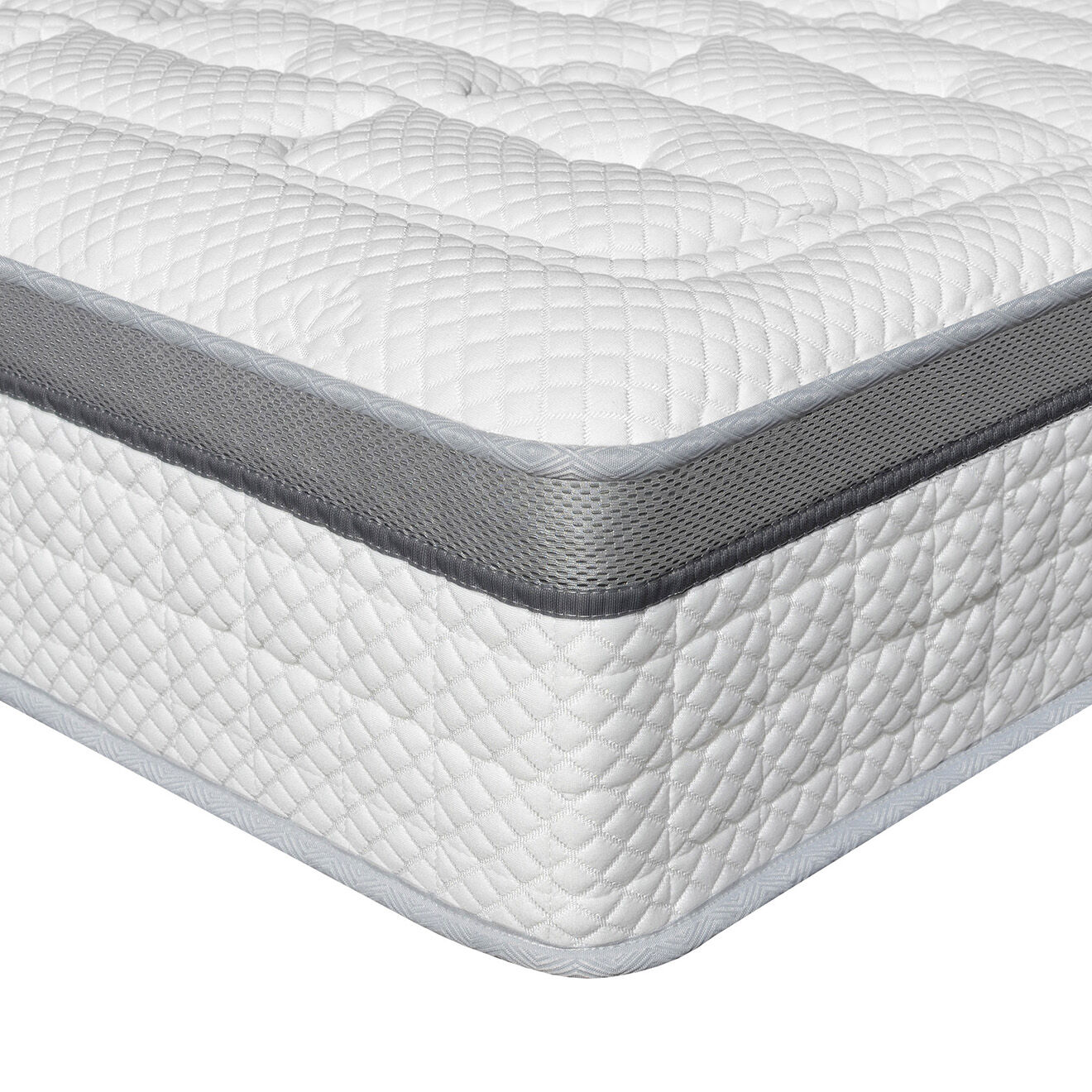 Literie Loft Hotel Ensemble matelas et sommier Urban blanc - 80x200 cm