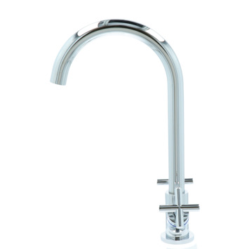 Aqualino Keukenkraan Ceronda 2-knops Chroom