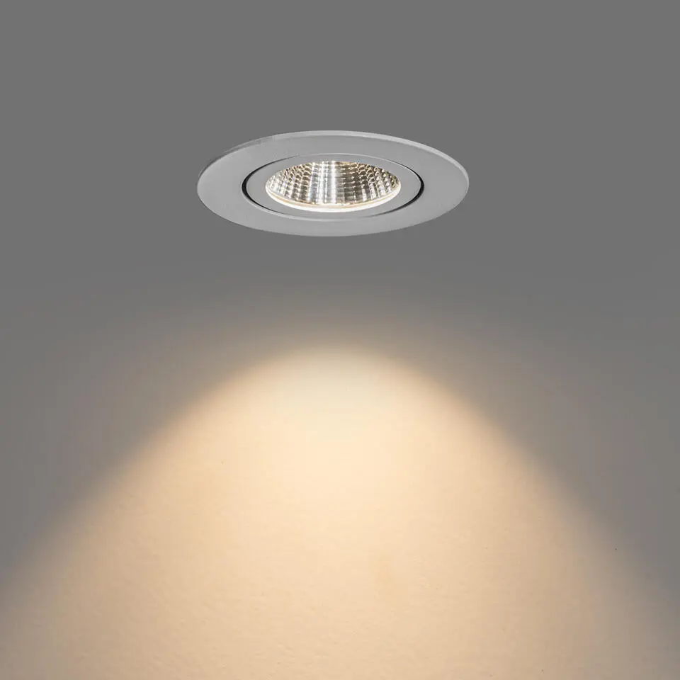 Qazqa professional inbouwspots gaius wit geïntegreerde led