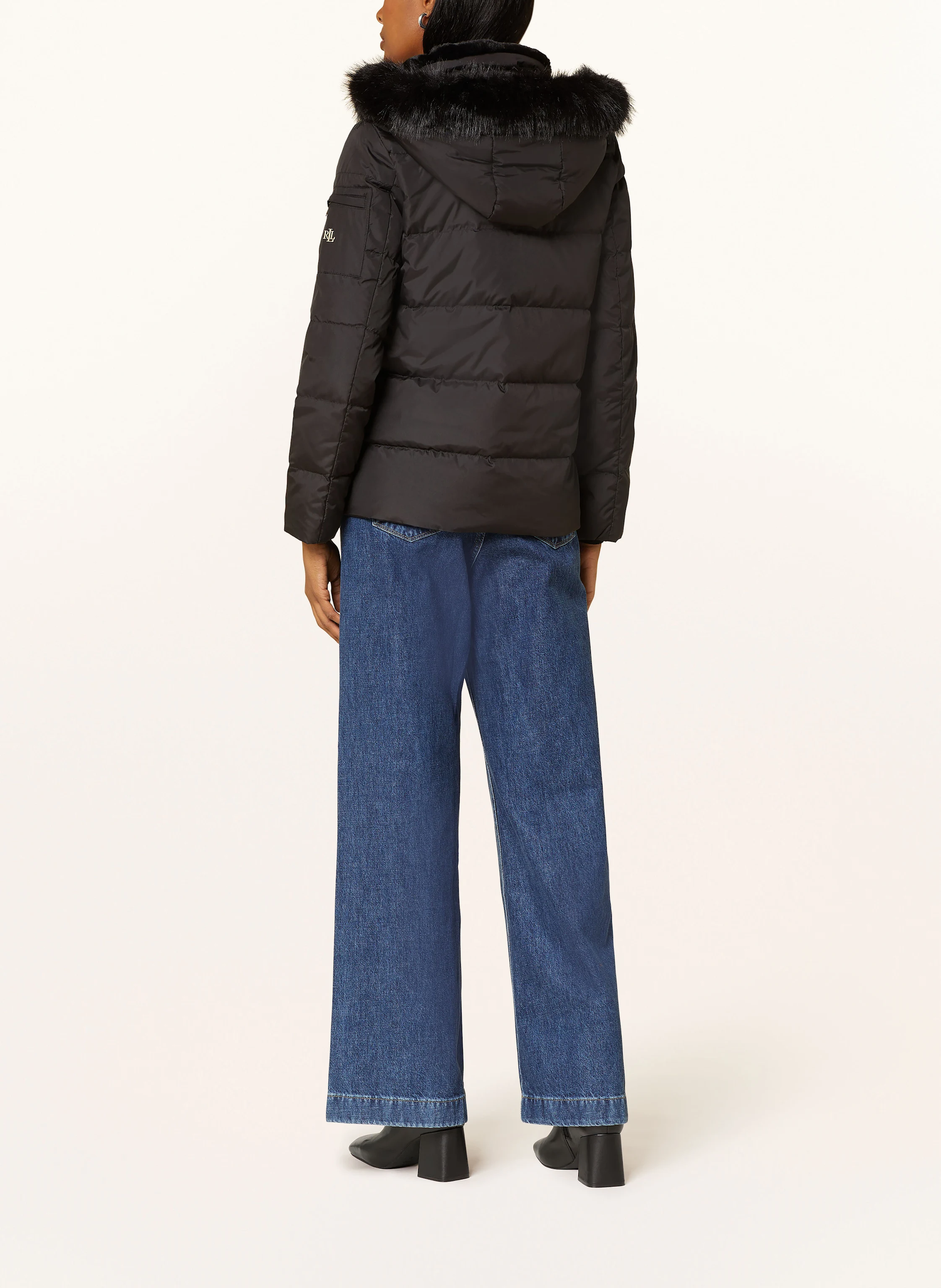 LAUREN RALPH LAUREN Daunenjacke mit abnehmbarer Kapuze und Kunstpelz