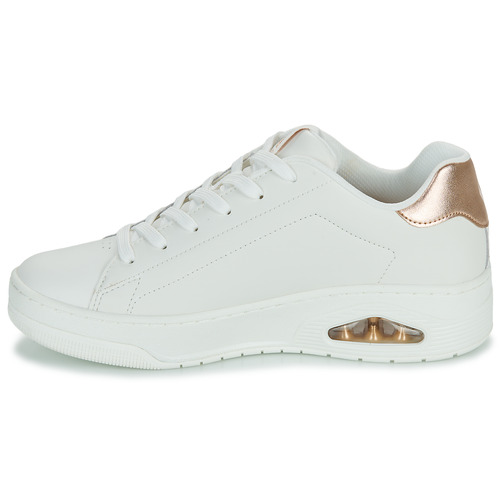 Skechers - UNO COURT - COURTED AIR - Blanc / Doré