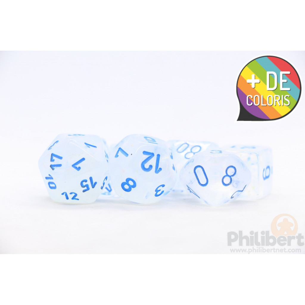 Set de 7 Dés JDR Chessex : Borealis