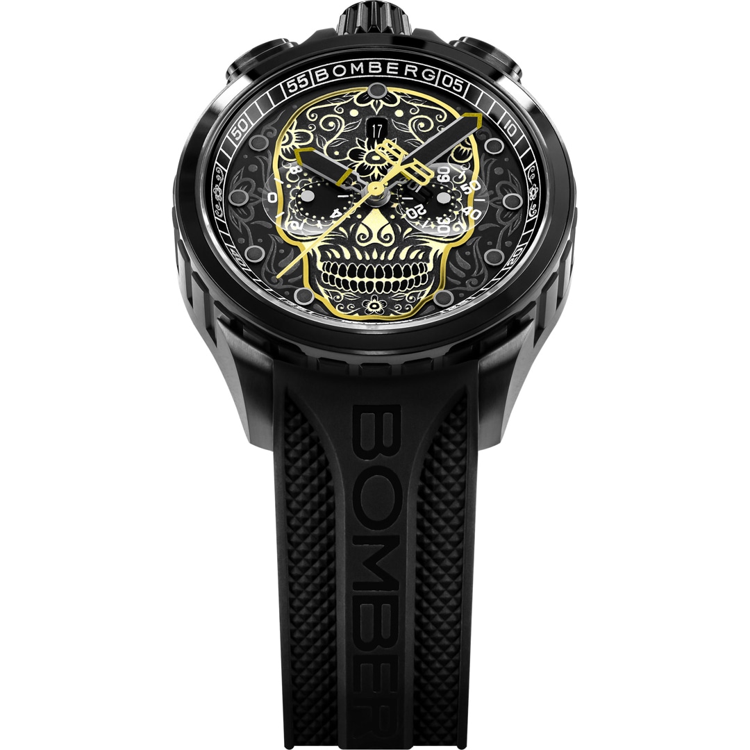 Bomberg Bolt-68 Heritage Sugar Skull Green Golden