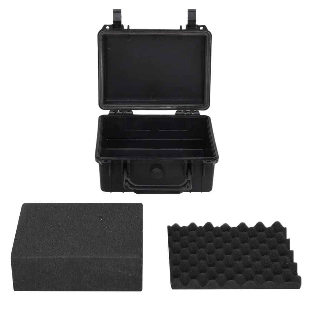 vidaXL Flightcase, zwart, 24x19x11 cm, PP