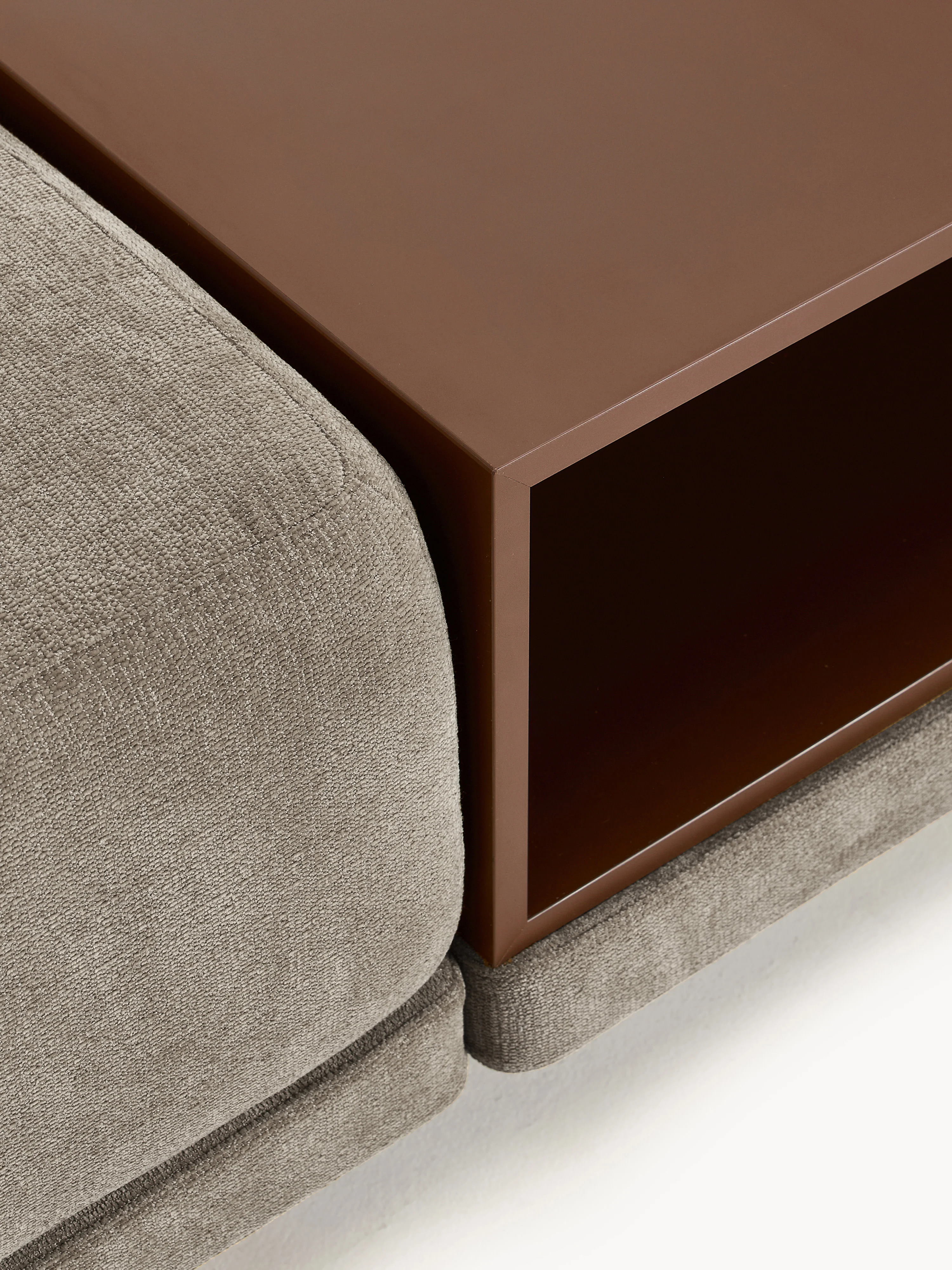 Modulaire hoekbank Colin (4-zits) met salontafel