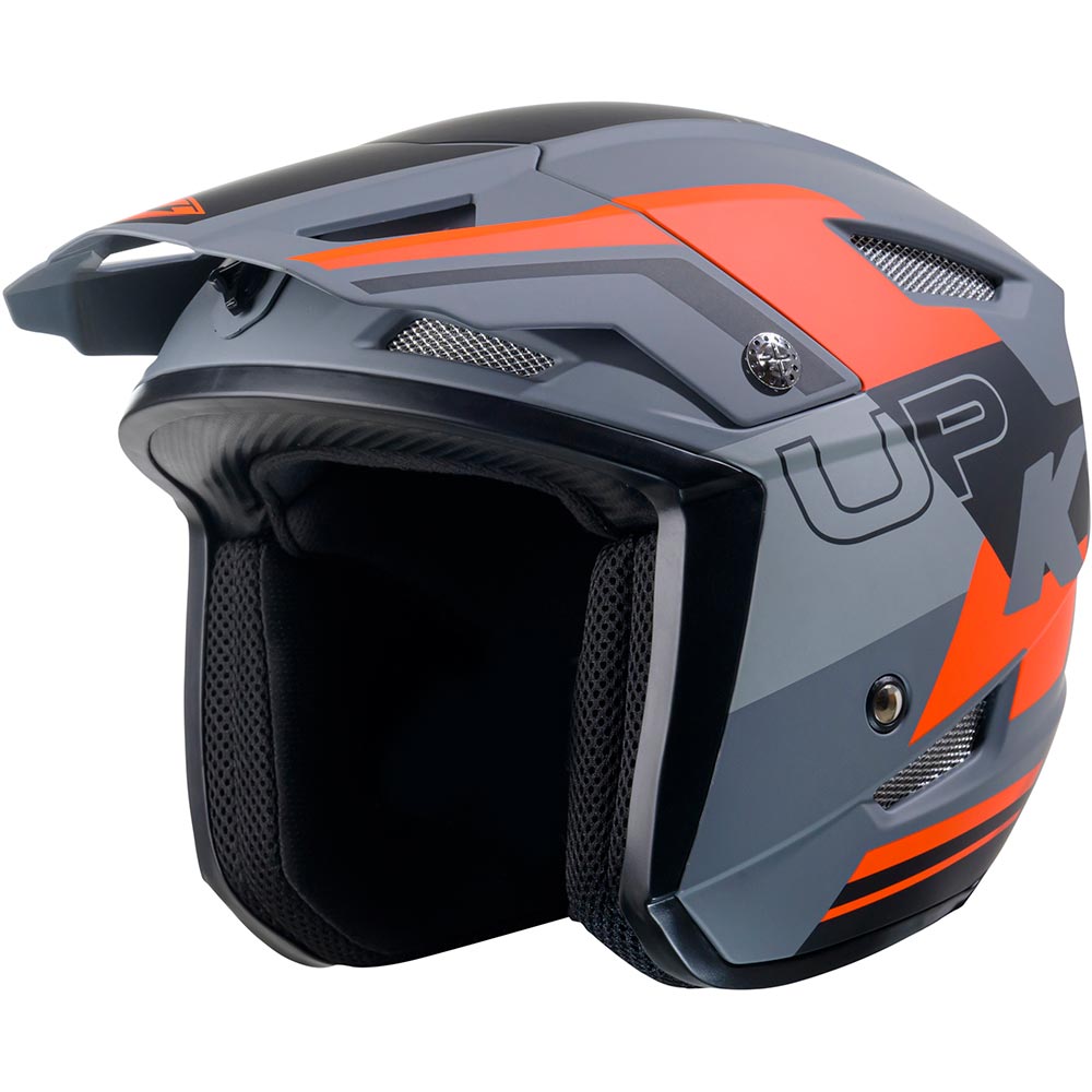 Kenny - Casque Trial Up Graphic Orange / Gris / Noir