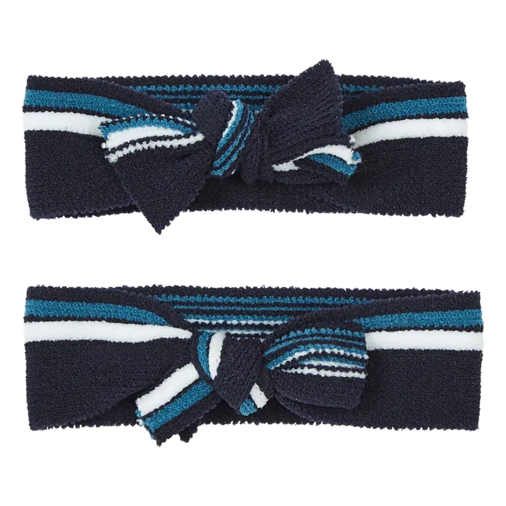 Beauw Lot de 2 Élastiques Larges | Bleu marine