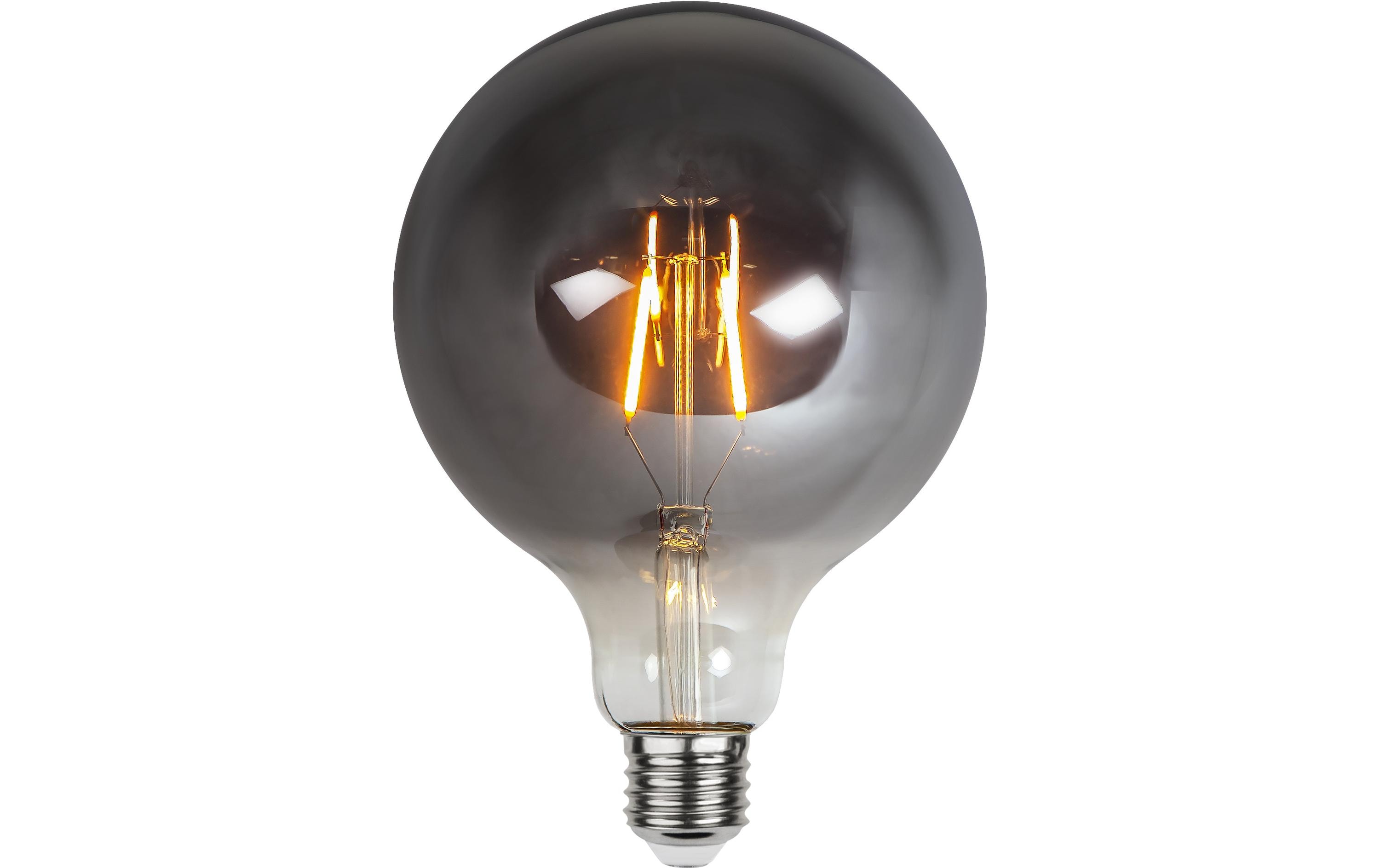 Lampe Plain Smoke G125 1.8 W (13 W) E27 WarmweissFilamentleuchtmittel in Globeform mit geschwärztem Glas