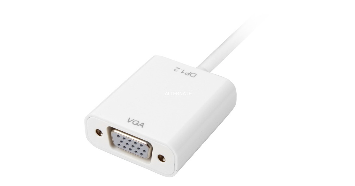 SharkoonAdapter mini DisplayPort --> VGA, 15cm  (Wit)