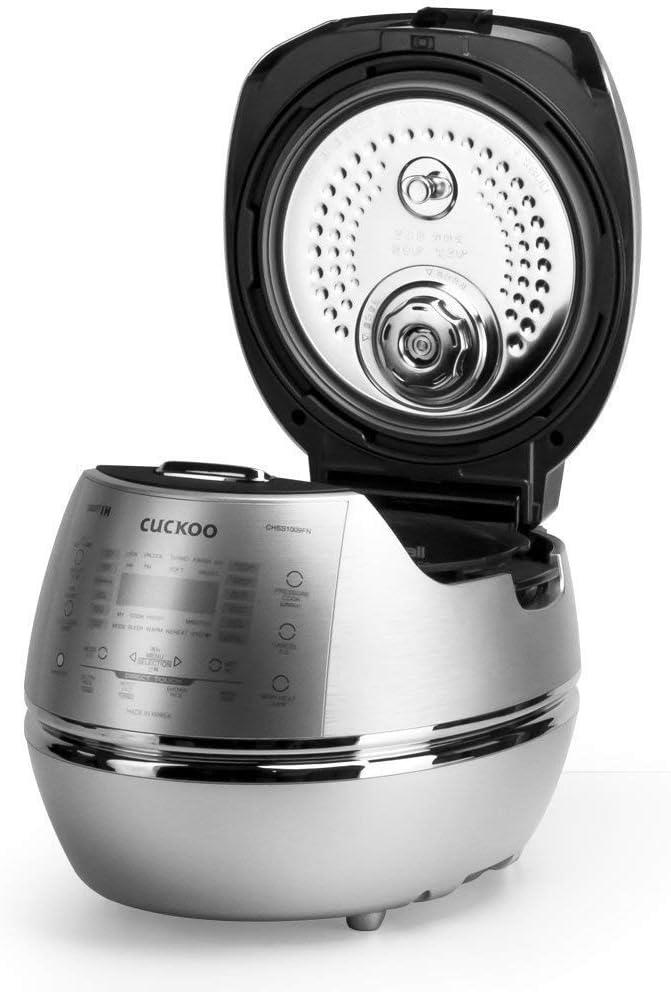 CUCKOO CRP-CHSS1009FN Dampfdruck-Reiskocher Rice Cooker 1,8l 10 Tassen | IH Induktions-Heiztechnik | Programmierbar | GABA-Reis | DSP-Technologie | Sicherheitsdampfventil