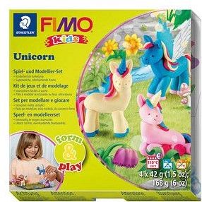 FIMO - Form&Play - Set Eenhoorn - 4 Blokjes van 42 g - Kindvriendelijke Instructies