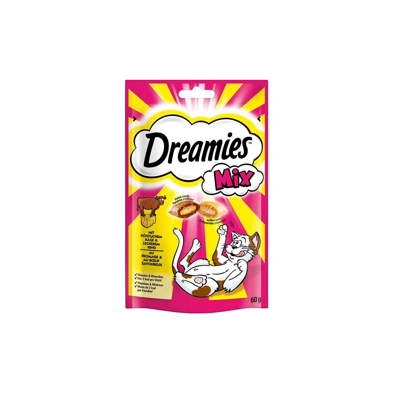 Dreamies Mix 6x60g Käse und Rind