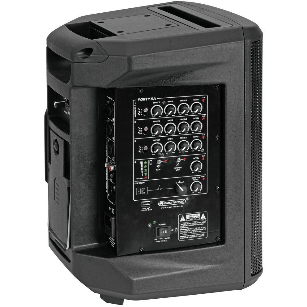 Omnitronic Porty-8A draadloos PA-systeem