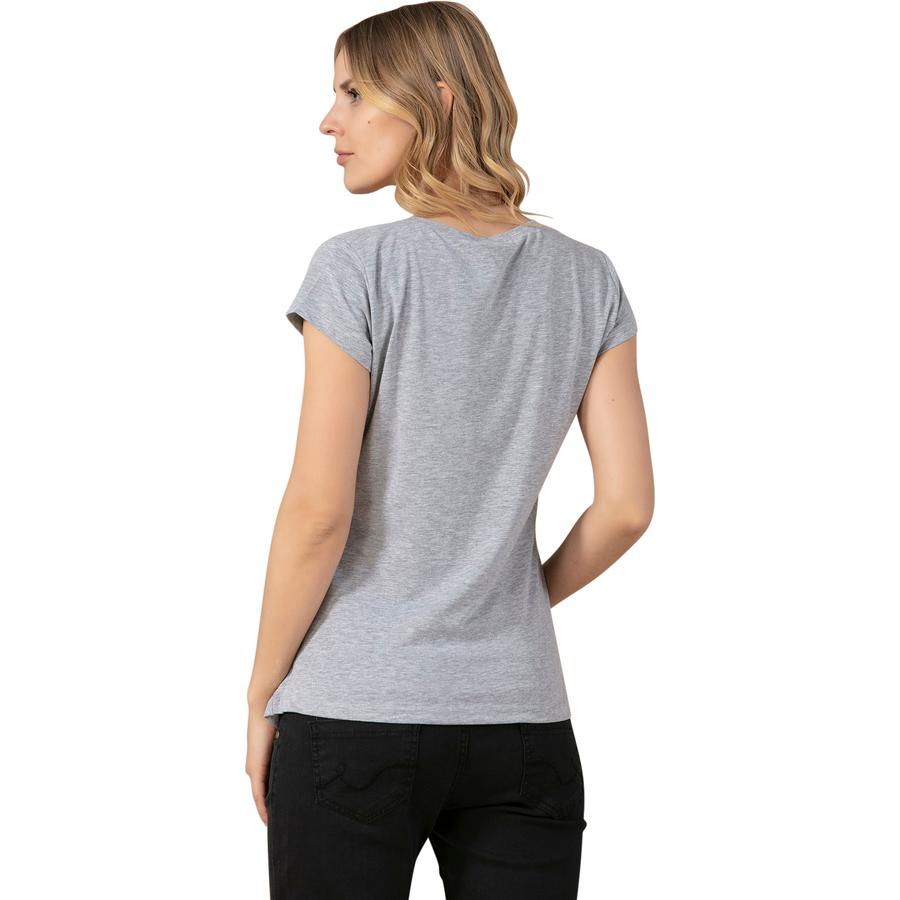 M.M.C. Umstandsshirt Baby Füße mit Motiv Grau