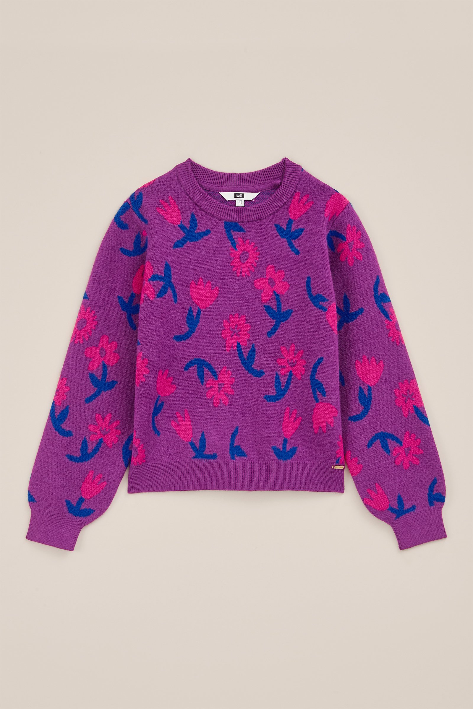 Meisjes trui met dessin WE Fashion Paars