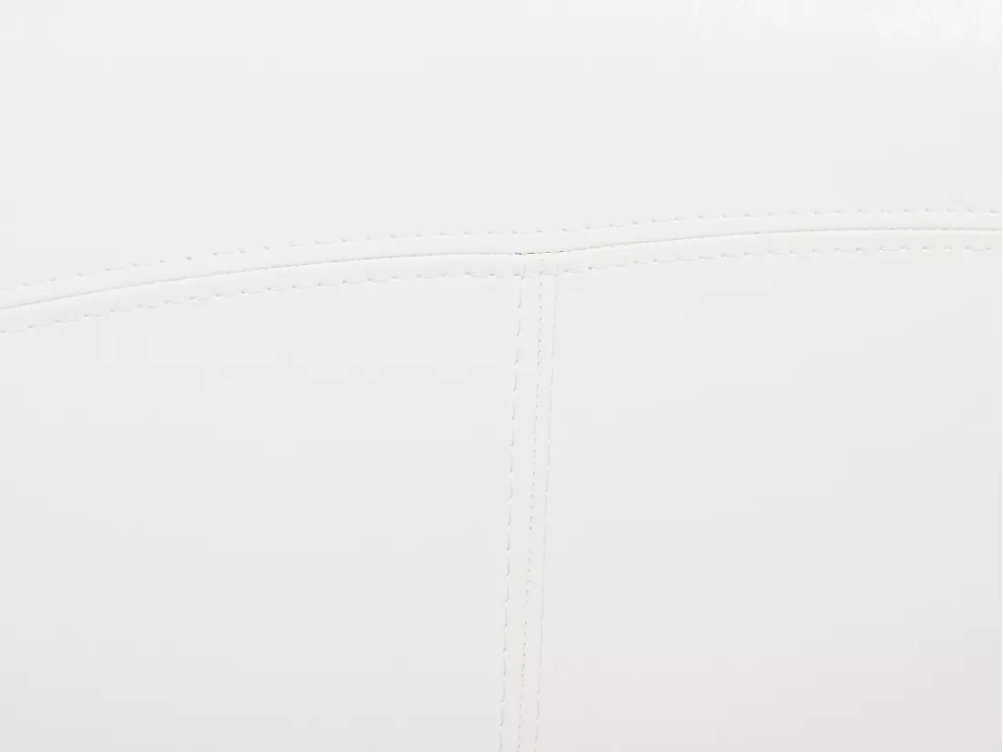 Lit banquette gigogne MATHILDE - 2 x 90 x 190 cm - Simili - Blanc