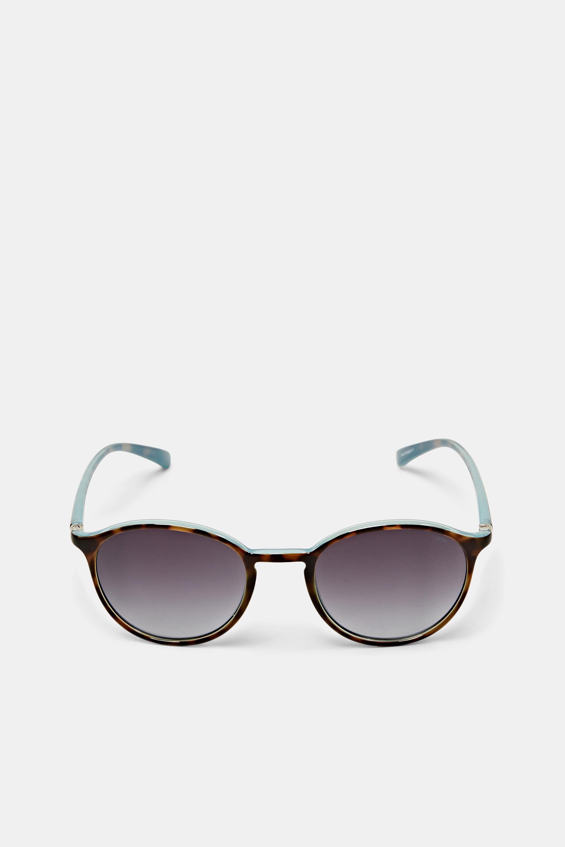 Lunettes de soleil rondes, monture en matière plastique