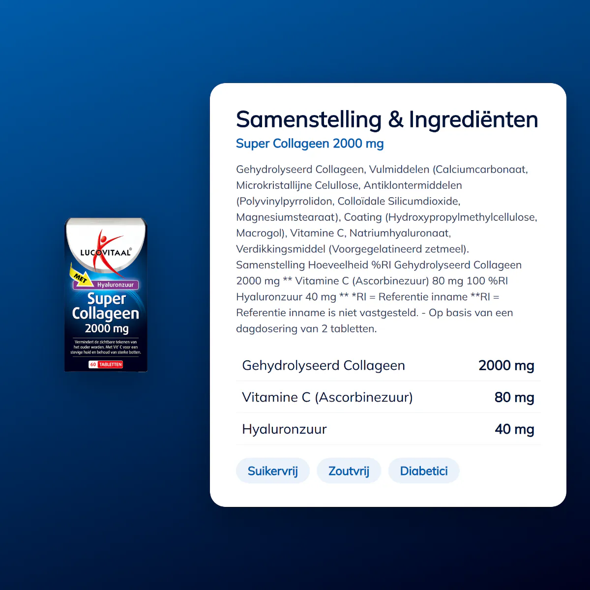 Super Collageen 2000 mg Tabletten