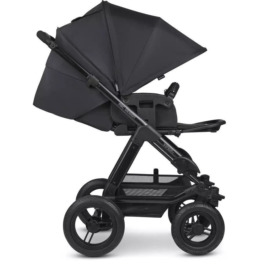 ABC DESIGN Kombikinderwagen 2-in-1 Viper 4 Black Black