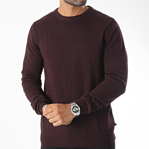 Pull Basic Knit Bordeaux