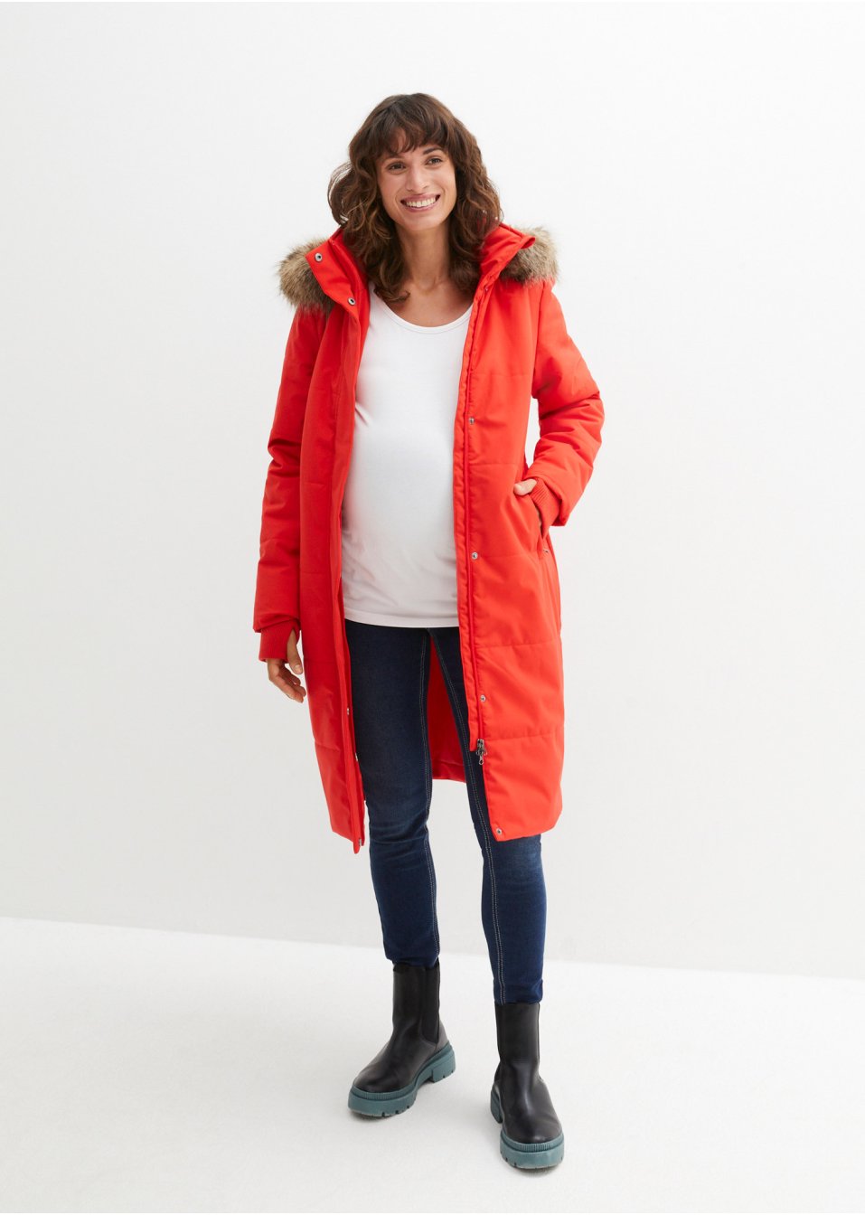 Manteau matelassé de grossesse et de portage