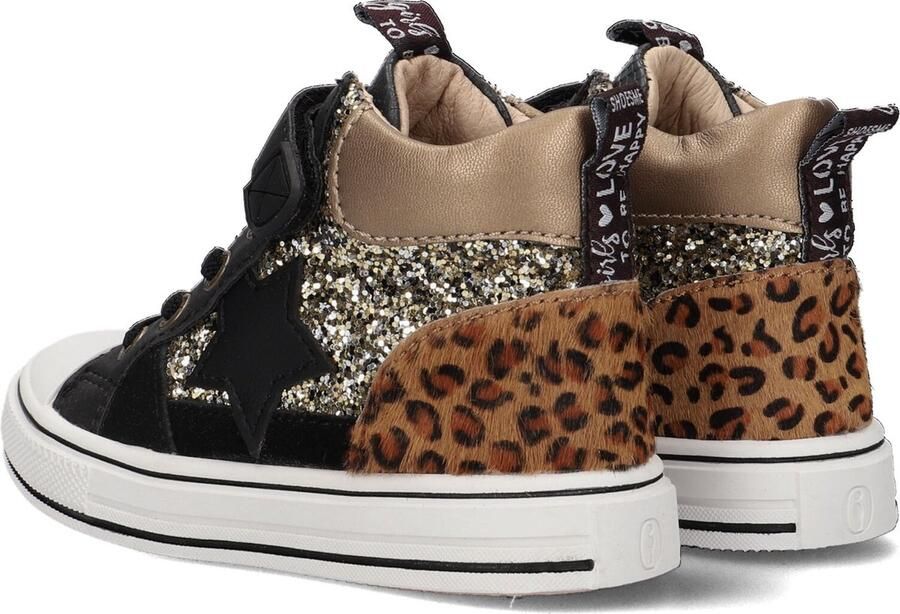 Shoesme Sneakers | | Black Gold | Leer