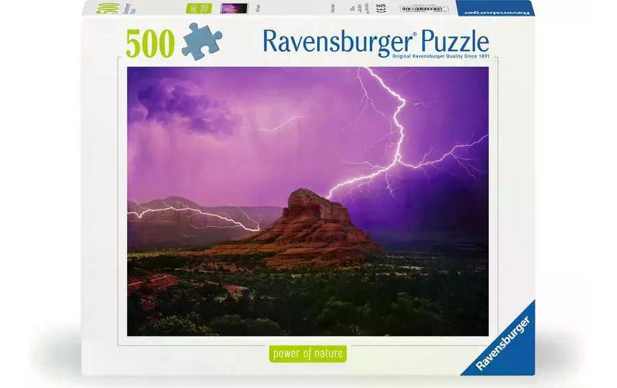 Puzzle Pinke Gewitterstimmung 500 TeileKlassisches Puzzlespiel mit Premium-Qualität