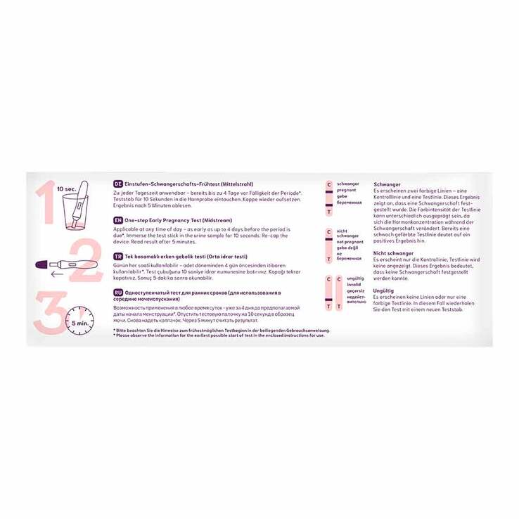 Cyclotest Schwangerschafts-Frühtest 10 Mlu / ml Urin, 1 St
