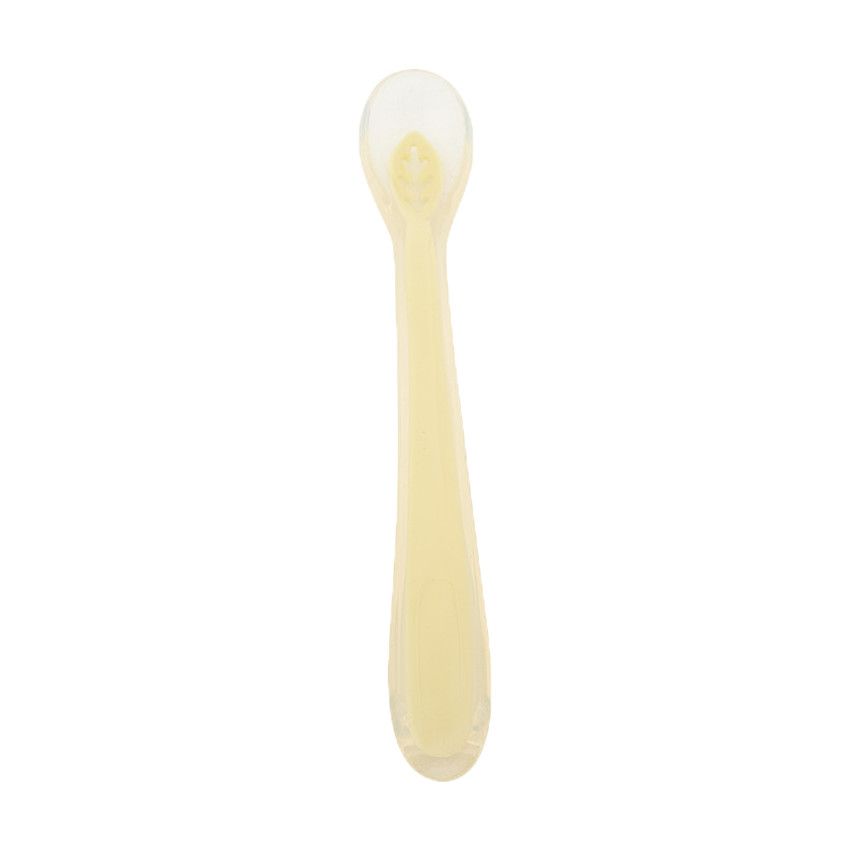 Cuillère en silicone Yummix Jaune - Ecru