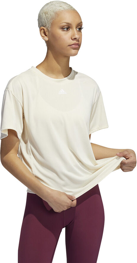 adidas 3-Stripes AEROREADY trænings T-shirt Hvid