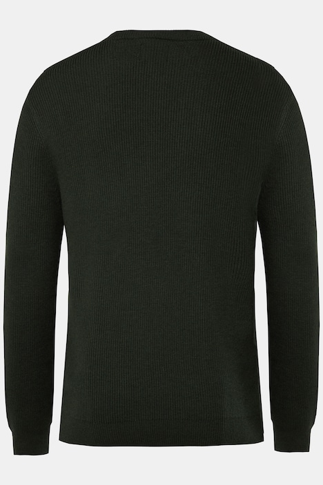 JP 1880 Pullover, Strukturstrick, Wollmix, bis 7 XL