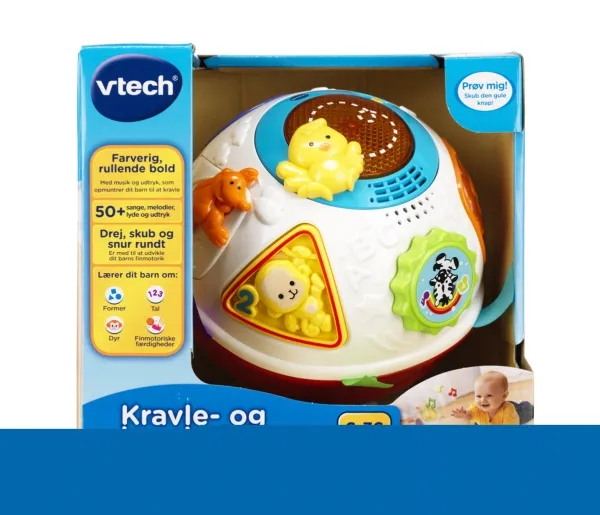 Vtech Baby kravle- og lærebold (Dansk/Danish)