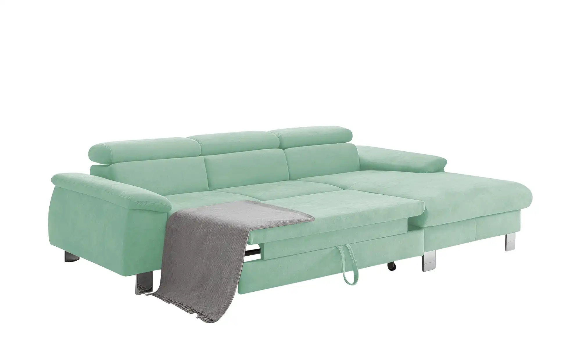 uno Ecksofa aus Velours Micky