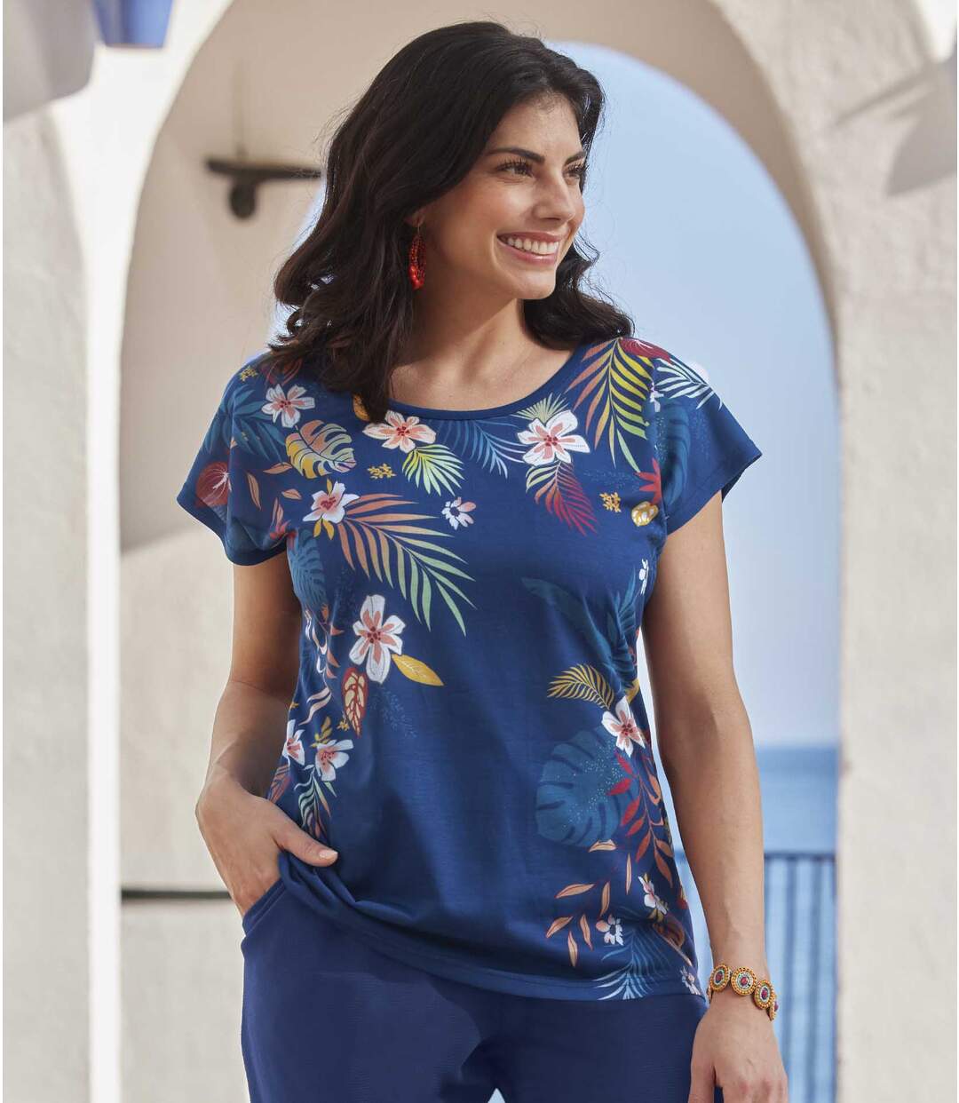 Tee-shirt Imprimé Floral