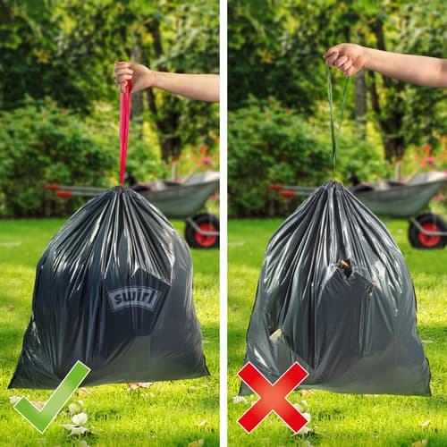Swirl 60 l Schwerlast-Säcke Profi mit Zugband Reißfest & Dicht