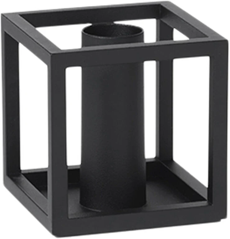 Audo Copenhagen Kubus 1, Candle Holder, Black Sort