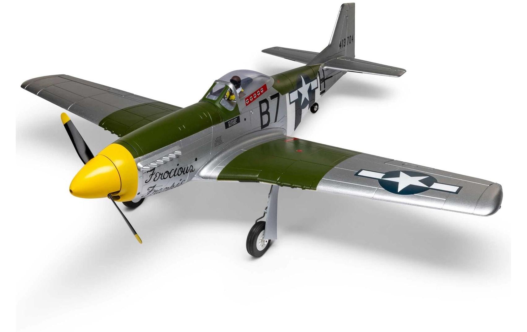 Warbird P-51D Mustang 1000 mm BNF, AS3X+ und SAFE Select<br>Warbird-Modell für Anfänger