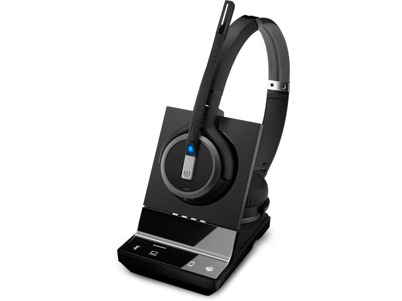 EPOS Headset IMPACT SDW 5063T Stereo, Basisstation, MS Kabelloses DECT-Headset mit Basisstation für die Dual-Konnektivität