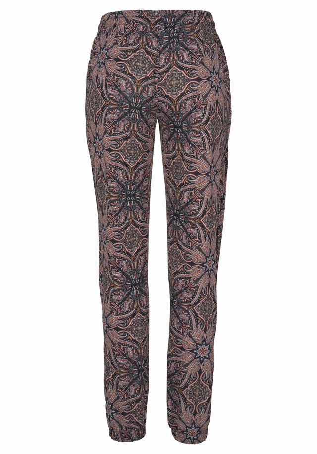 LASCANA Jerseyhose  mit Alloverdruck und Taschen, gerade Beinform, Strandhose, elastisch