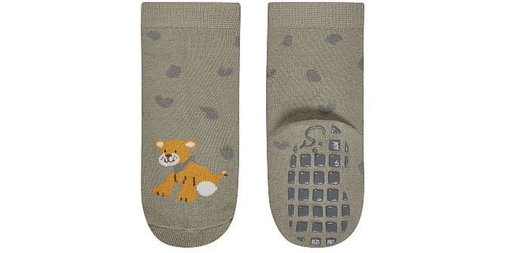 Sterntaler Antirutsch-Socken 2er Set Safari Ocker Gr. 25/26 Rutschfeste Socken für Kinder