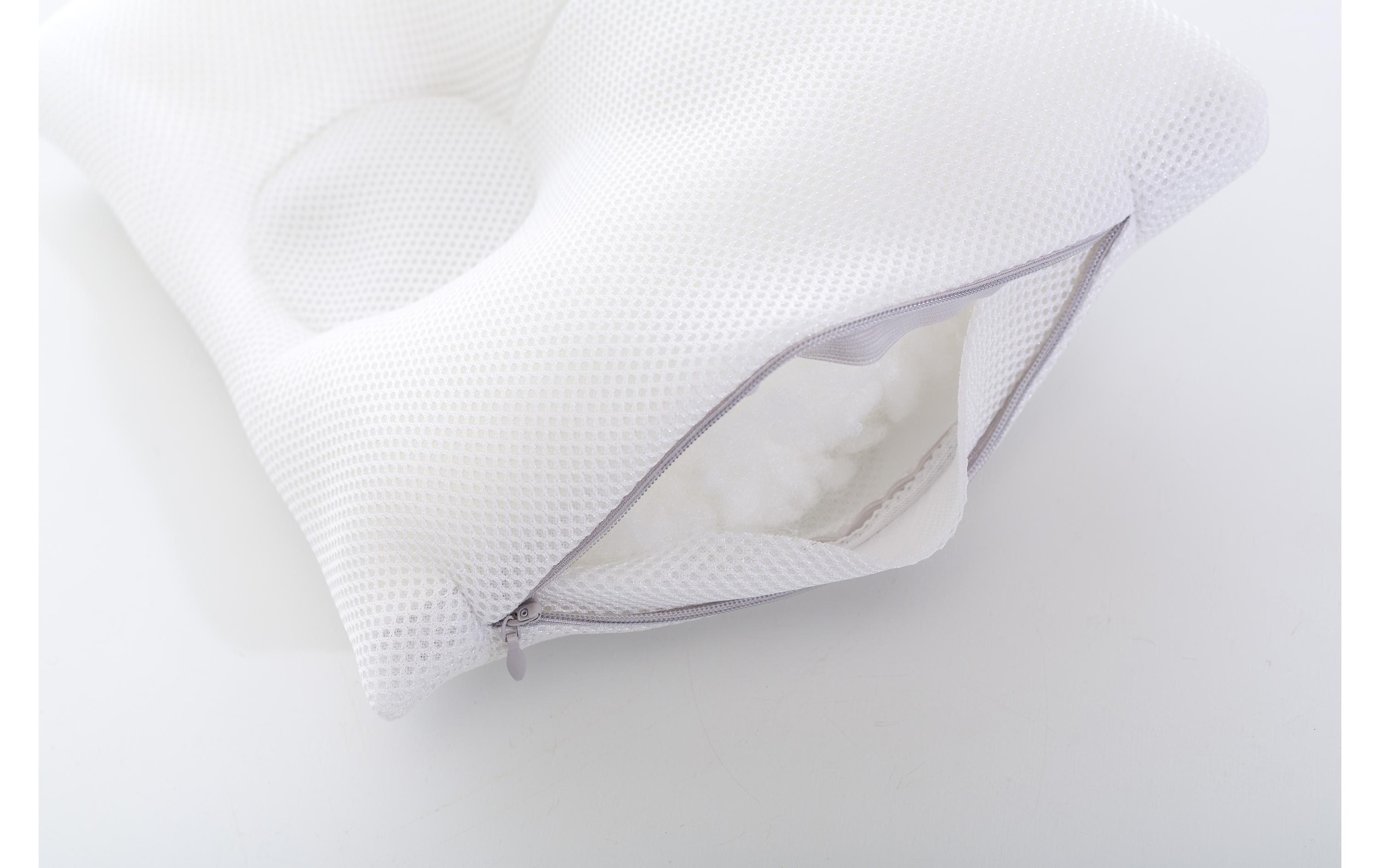 Baby-Kopfkissen Carefor Maxi Weiss 26 x 28 x 7 cmSpezialbabykissen zur Prävention und Abhilfe von Kopfverformung